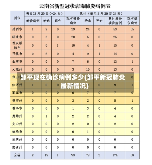 邹平现在确诊病例多少(邹平新冠肺炎最新情况)