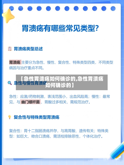 【急性胃溃疡如何确诊的,急性胃溃疡如何确诊的】-第3张图片