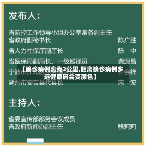 【确诊病例离我2公里,距离确诊病例多远健康码会变颜色】