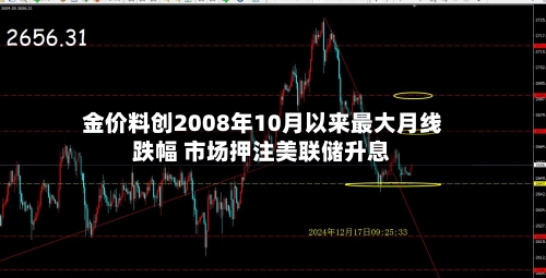金价料创2008年10月以来最大月线跌幅 市场押注美联储升息
