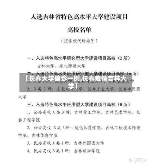 【长春大学确诊一例,长春疫情吉林大学】-第3张图片
