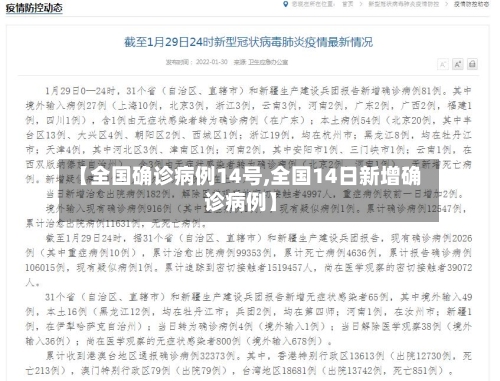 【全国确诊病例14号,全国14日新增确诊病例】-第2张图片