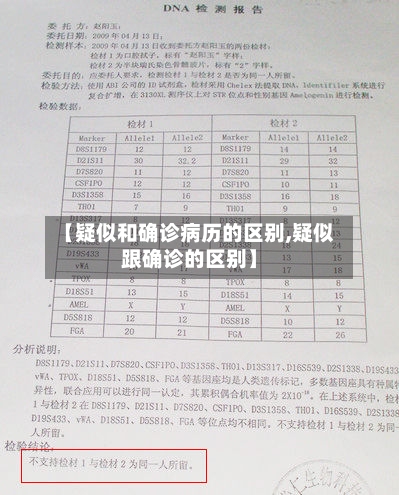 【疑似和确诊病历的区别,疑似跟确诊的区别】
