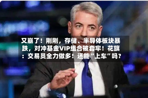 又崩了！刚刚	，存储、半导体板块暴跌，对冲基金VIP组合被套牢！花旗：交易员全力做多！还能“上车”吗？-第2张图片