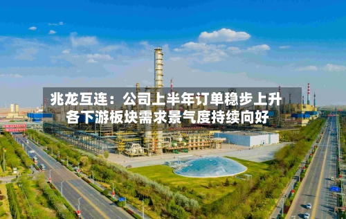 兆龙互连：公司上半年订单稳步上升 各下游板块需求景气度持续向好-第2张图片