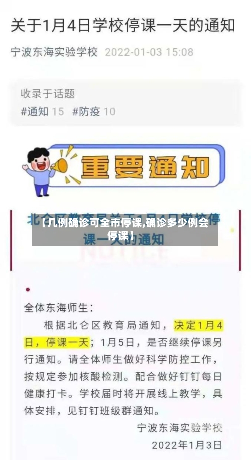 【几例确诊可全市停课,确诊多少例会停课】