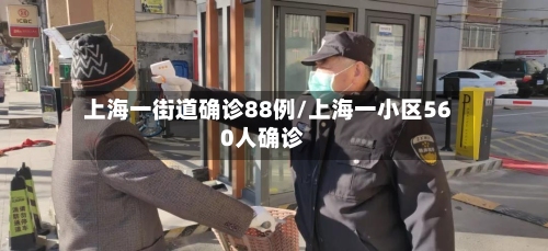 上海一街道确诊88例/上海一小区560人确诊