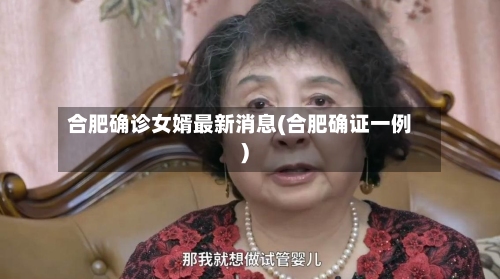 合肥确诊女婿最新消息(合肥确证一例)-第2张图片