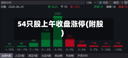 54只股上午收盘涨停(附股)-第2张图片