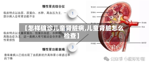 【怎样确诊儿童肾脏病,儿童肾脏怎么检查】