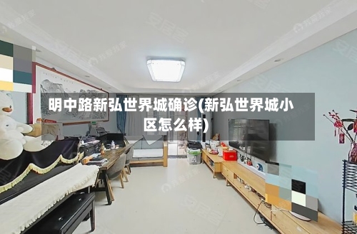 明中路新弘世界城确诊(新弘世界城小区怎么样)