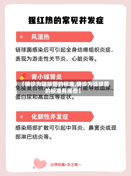【确诊为链球菌的标准,确诊为链球菌的标准有哪些】